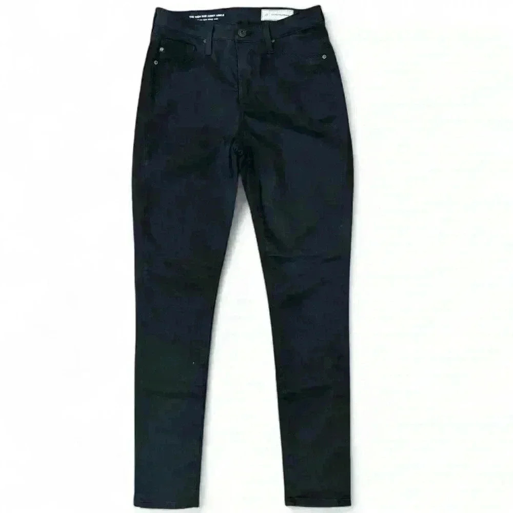 AG for Anthropologie Jeans Women’s 25R The High Rise Abbey Black Ankle Skinny